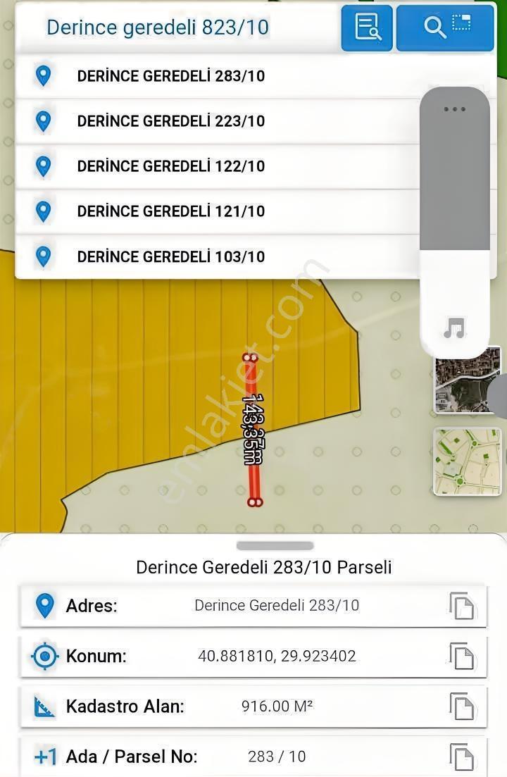 Derince Geredeli De 1.644 M2 Asfalt Yola Cephe İmarlı Arsa — fotoğraf 3
