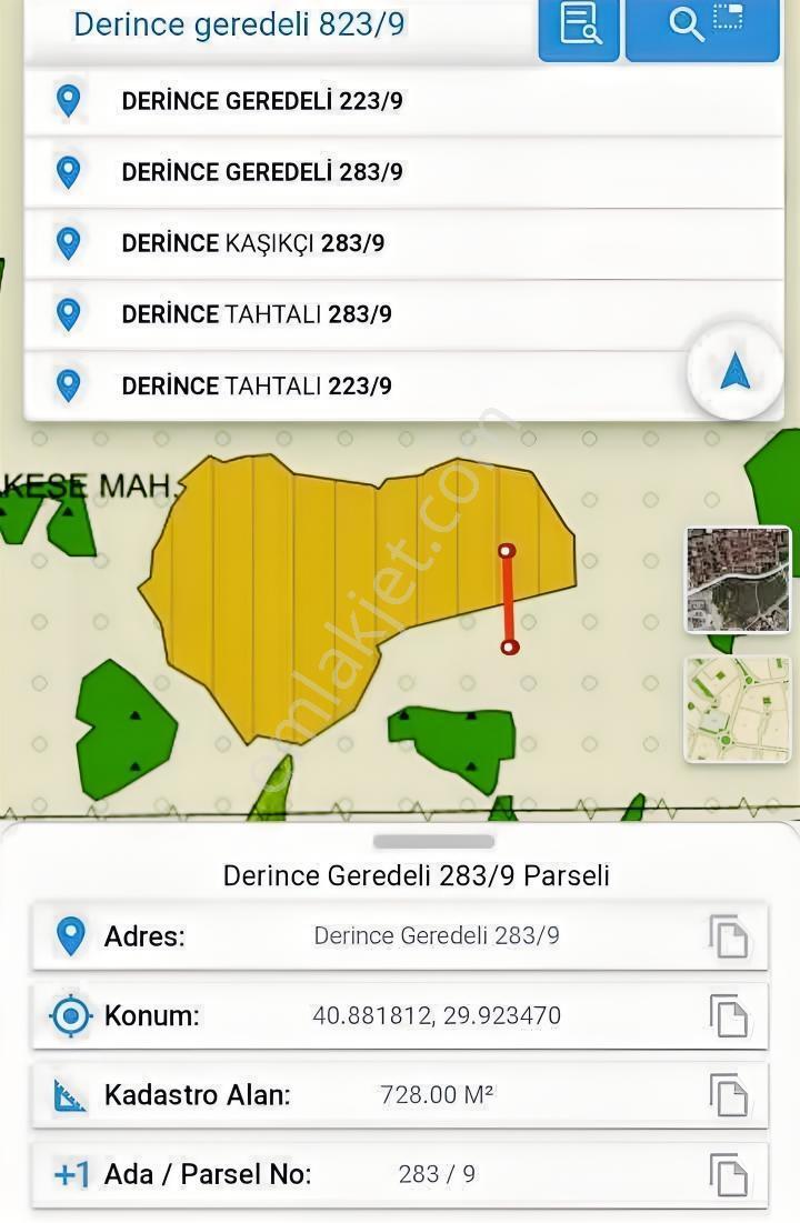 Derince Geredeli De 1.644 M2 Asfalt Yola Cephe İmarlı Arsa — fotoğraf 4