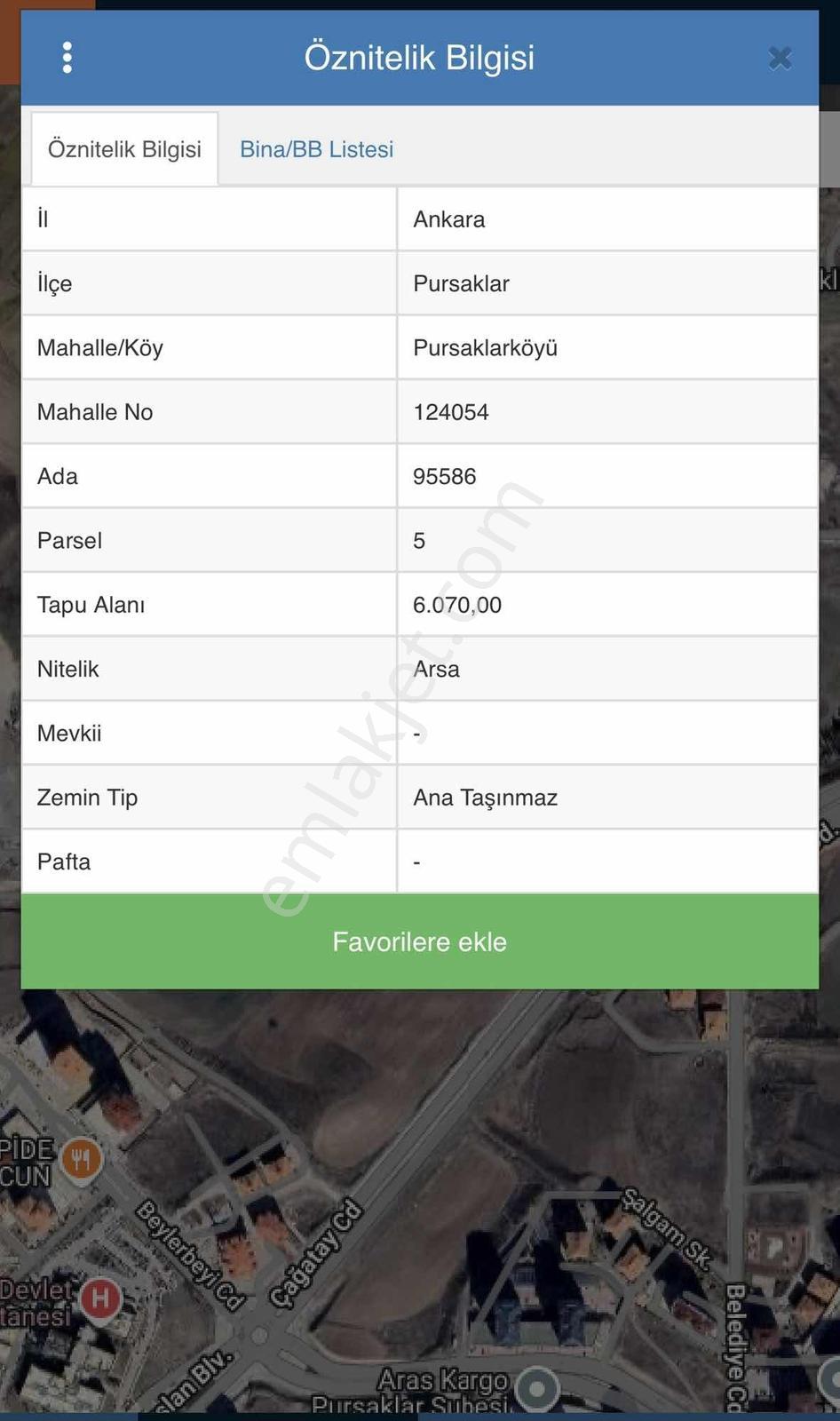 Kuzey'den Pursaklar Devlet Hastanesi Yakını Satılık Site Arsası — fotoğraf 3