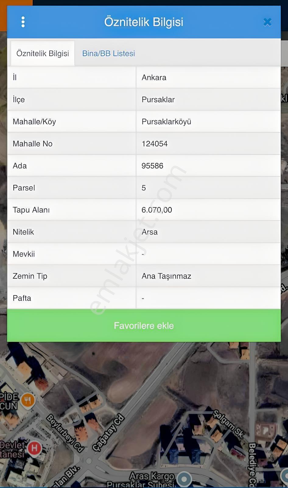 Kuzey'den Pursaklar Devlet Hastanesi Yakını Satılık Site Arsası — fotoğraf 4
