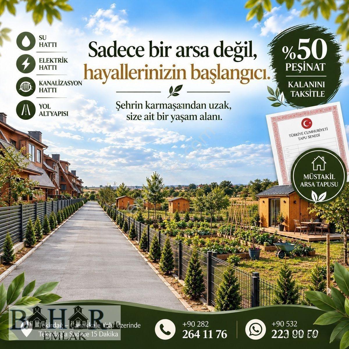 Tekirdağ Süleymanpaşa İnecik Mahallesinde İmarlı Ruhsatlı Arsa — fotoğraf 4