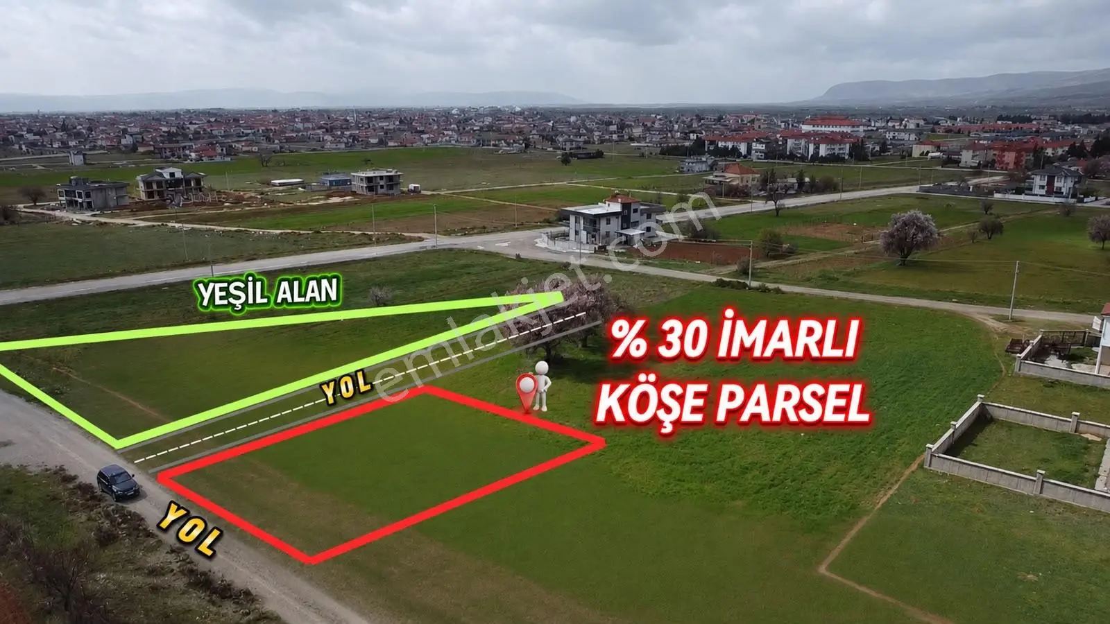 Yerli Gayrimenkul'den Akpınar Mahallesi 440 M² Köşe Parsel Arsa — fotoğraf 8