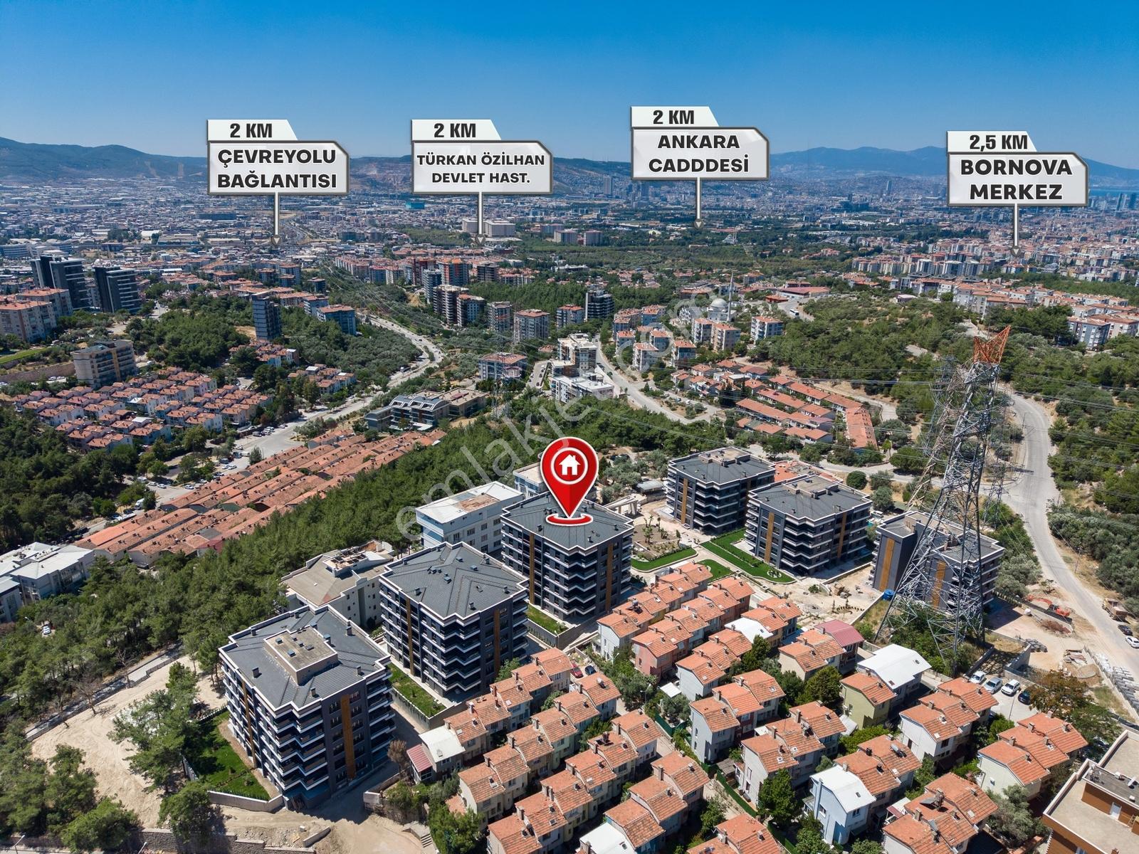 Bornova'da Yeni Binada Site İçerisinde Sıfır Satılık 3+1 Daire — fotoğraf 26