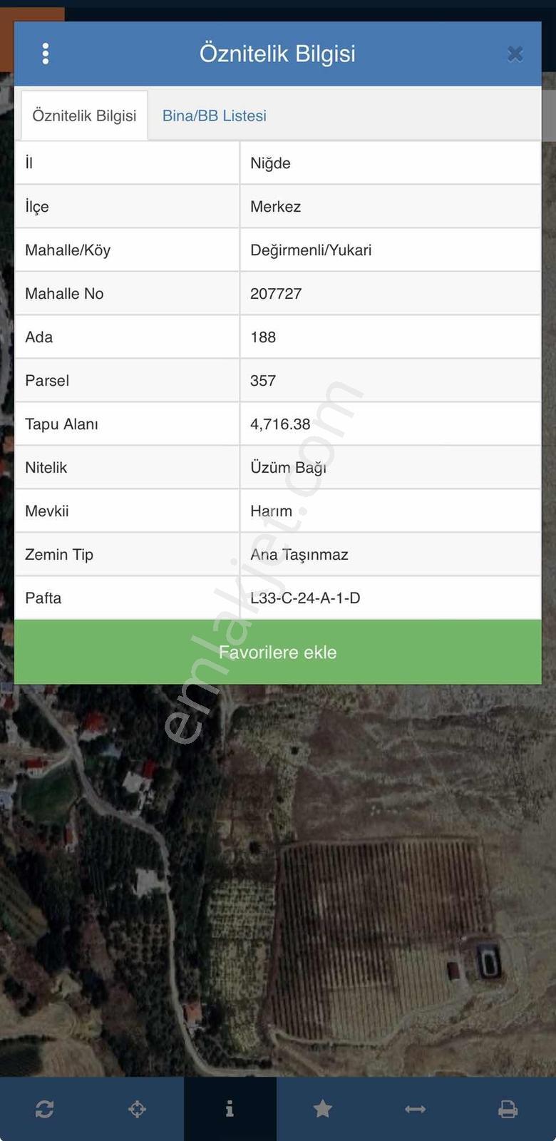 Niğde Değirmenlide 4.716 M² Yatırımlık Elma Bahçesi — fotoğraf 2