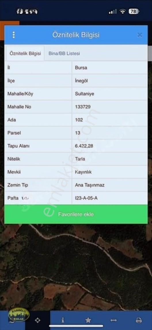 İnegöl Sultaniye Mah. 6422m2 Fırsat Arazi — fotoğraf 5