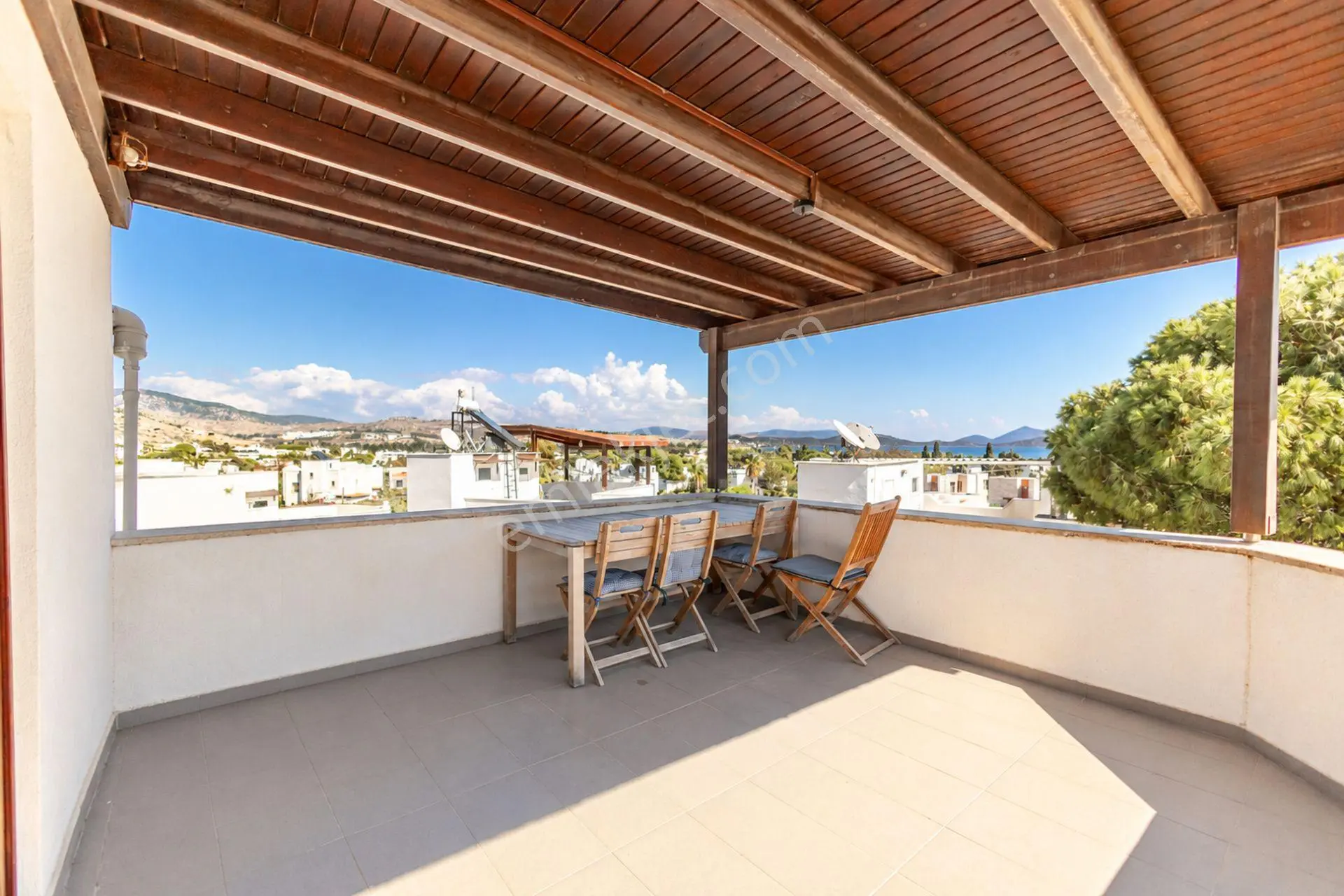 Bodrum Yahşi Beyaz Köşkler Sitesi'nde Denize Düz Ayak Yürüme Mesafesinde Tripleks — fotoğraf 25