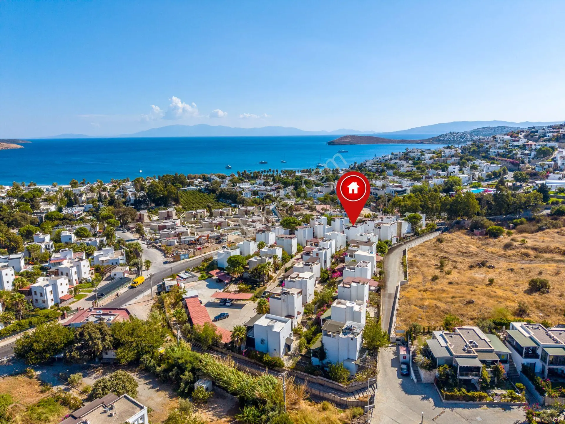 Bodrum Yahşi Beyaz Köşkler Sitesi'nde Denize Düz Ayak Yürüme Mesafesinde Tripleks — fotoğraf 28