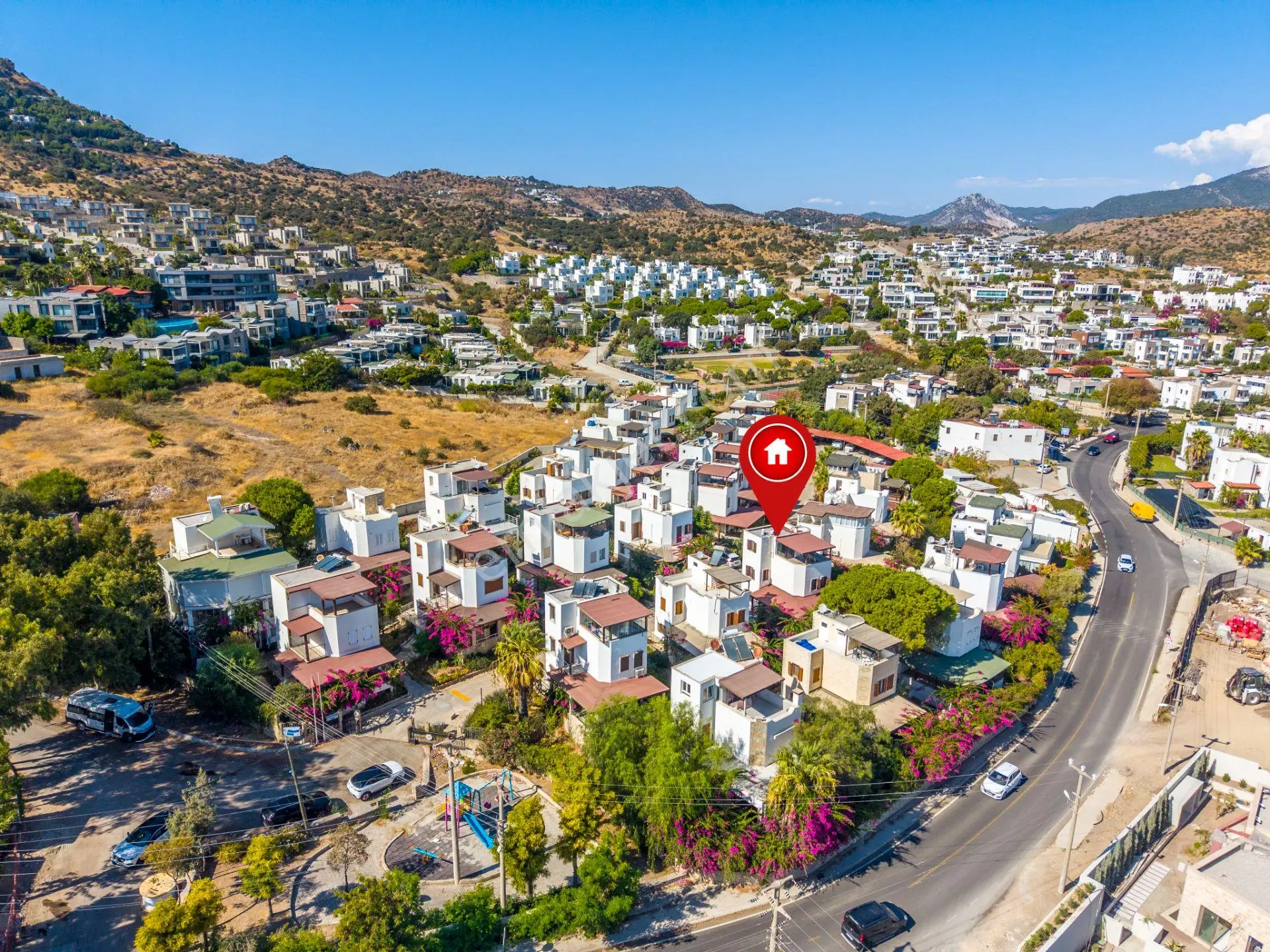 Bodrum Yahşi Beyaz Köşkler Sitesi'nde Denize Düz Ayak Yürüme Mesafesinde Tripleks — fotoğraf 29