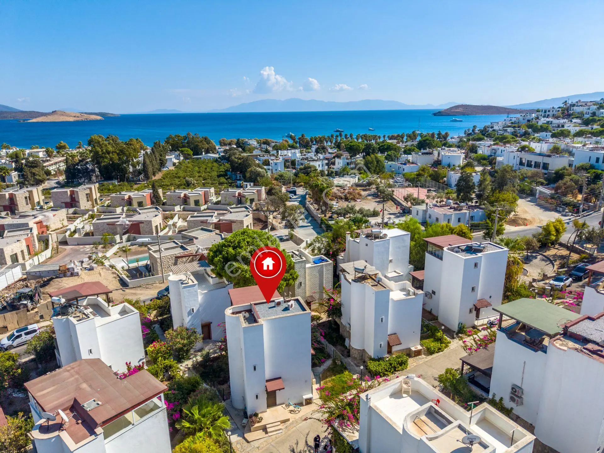 Bodrum Yahşi Beyaz Köşkler Sitesi'nde Denize Düz Ayak Yürüme Mesafesinde Tripleks — fotoğraf 31