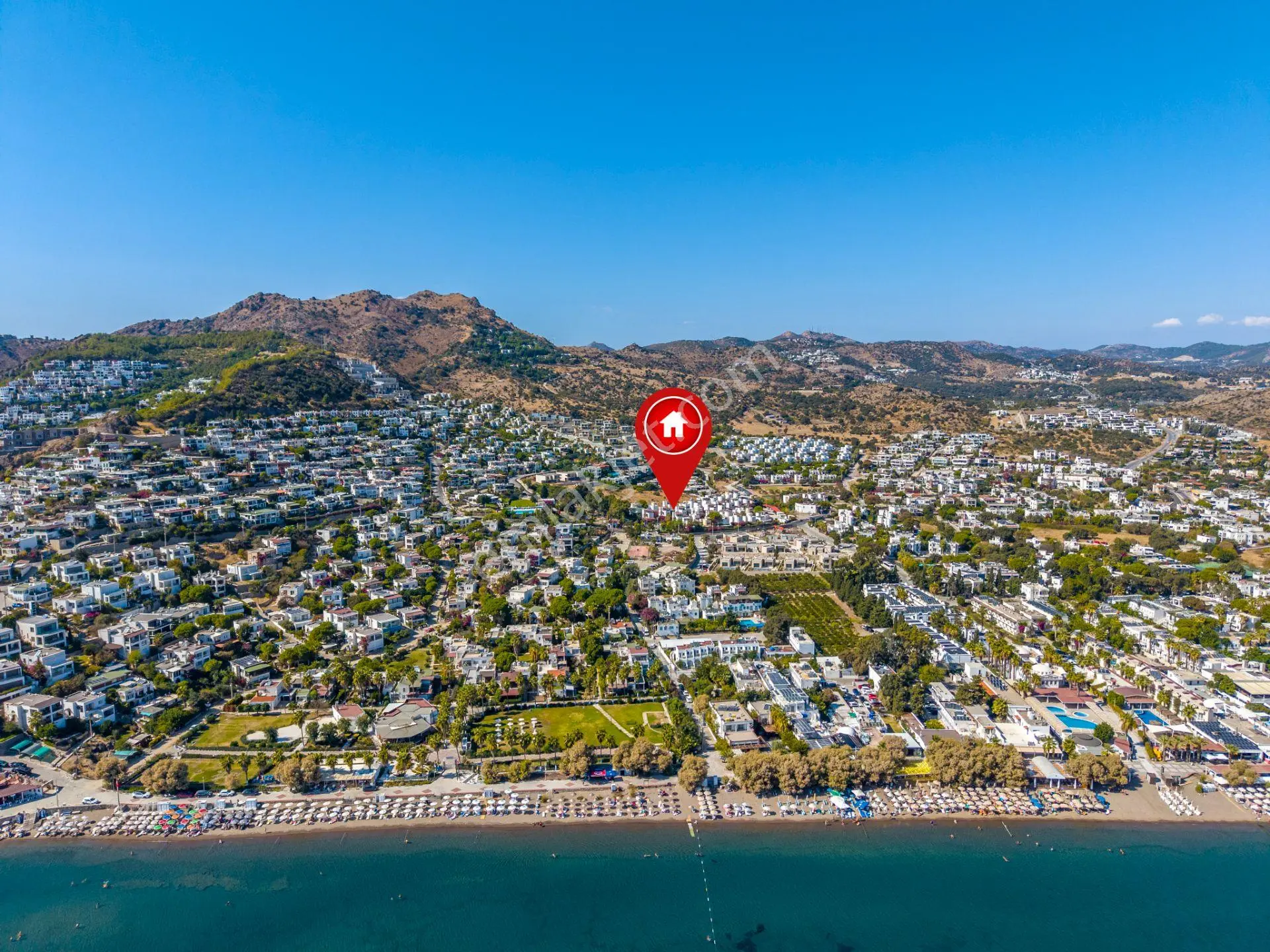 Bodrum Yahşi Beyaz Köşkler Sitesi'nde Denize Düz Ayak Yürüme Mesafesinde Tripleks — fotoğraf 34