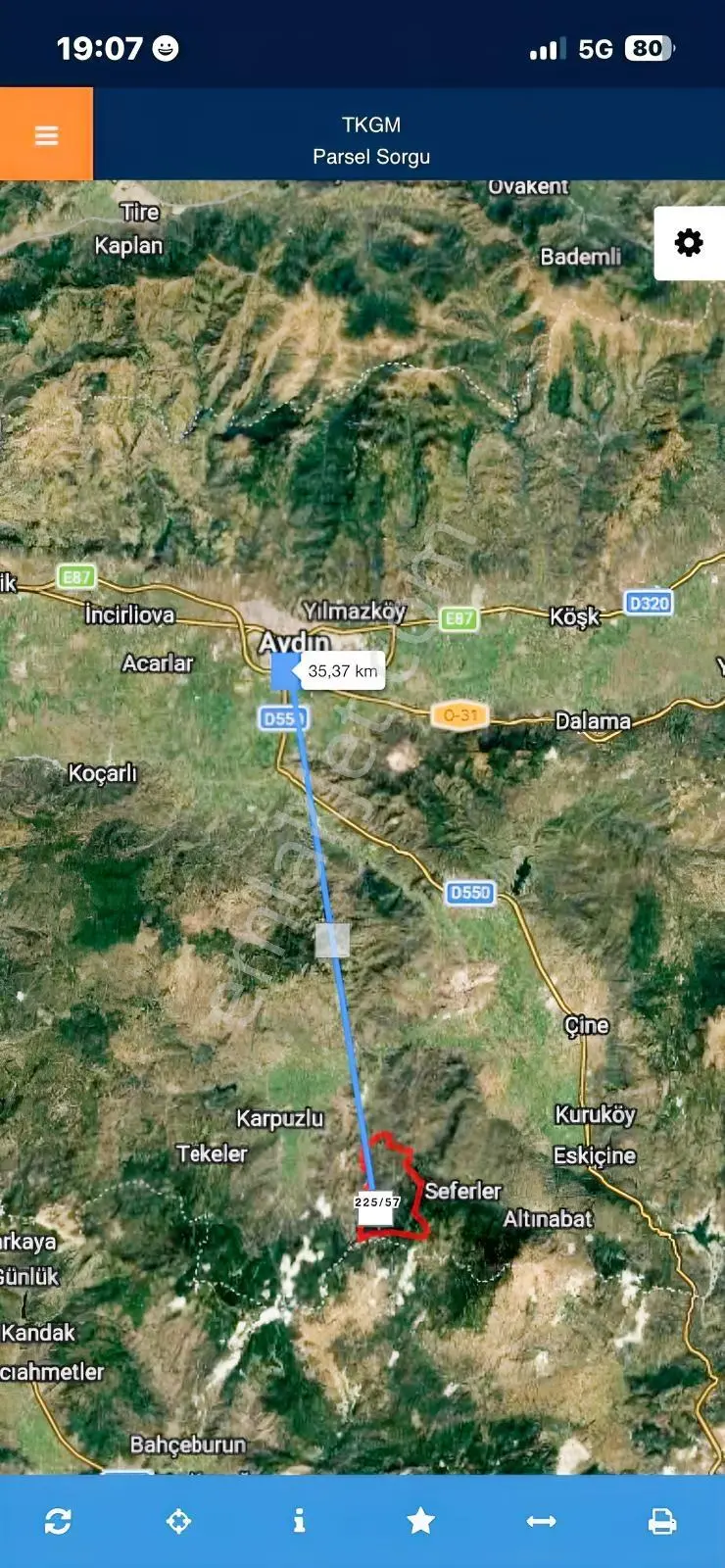 Cengizler'den Aydın Çine'de Satılık 207 M2 Arsa — fotoğraf 4