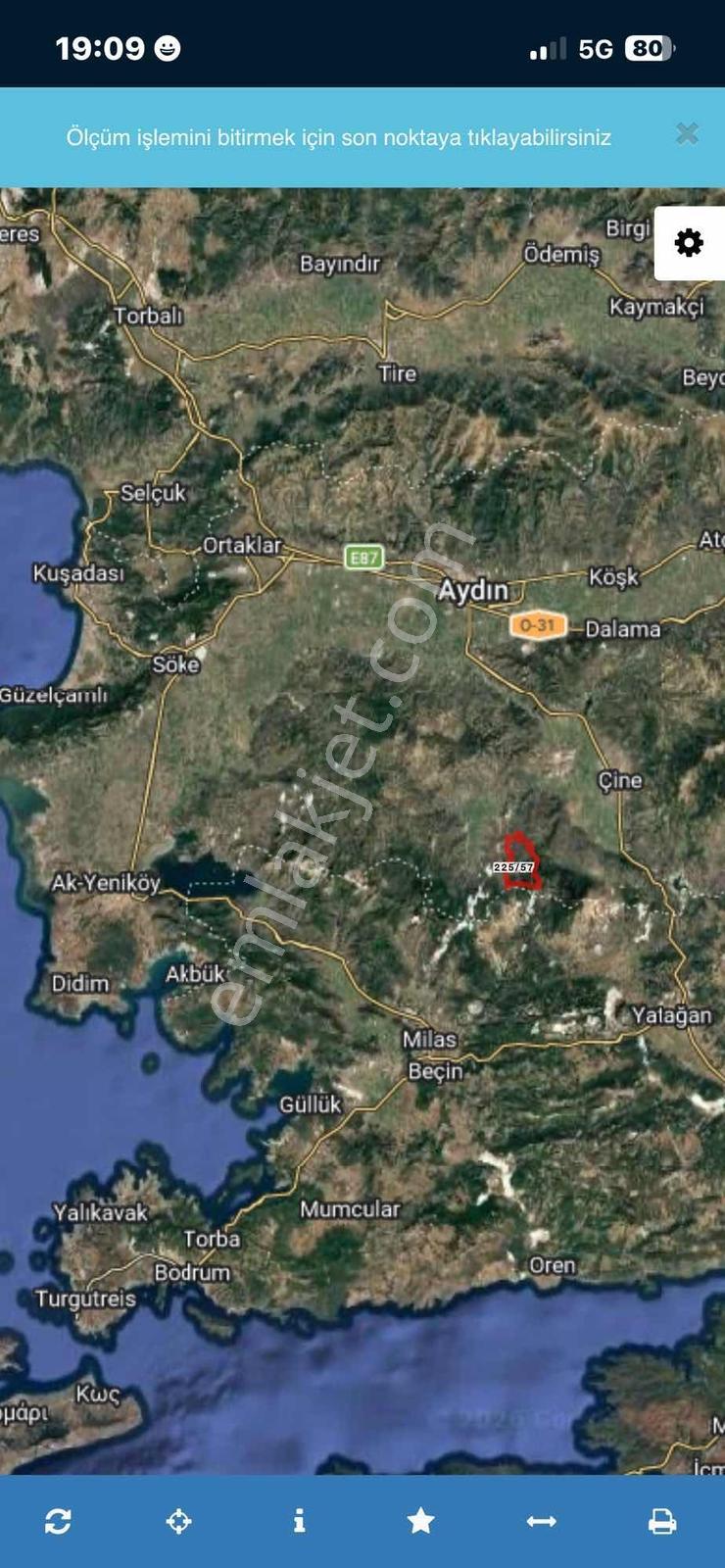 Cengizler'den Aydın Çine'de Satılık 207 M2 Arsa — fotoğraf 6