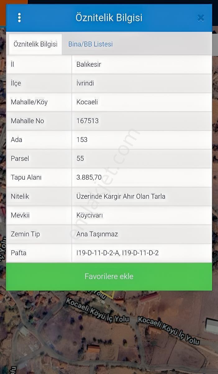 Kw Zena'dan İvrindi Kocaelide 3.885 M2 Arsa İçinde 88m2 Yapı — fotoğraf 8