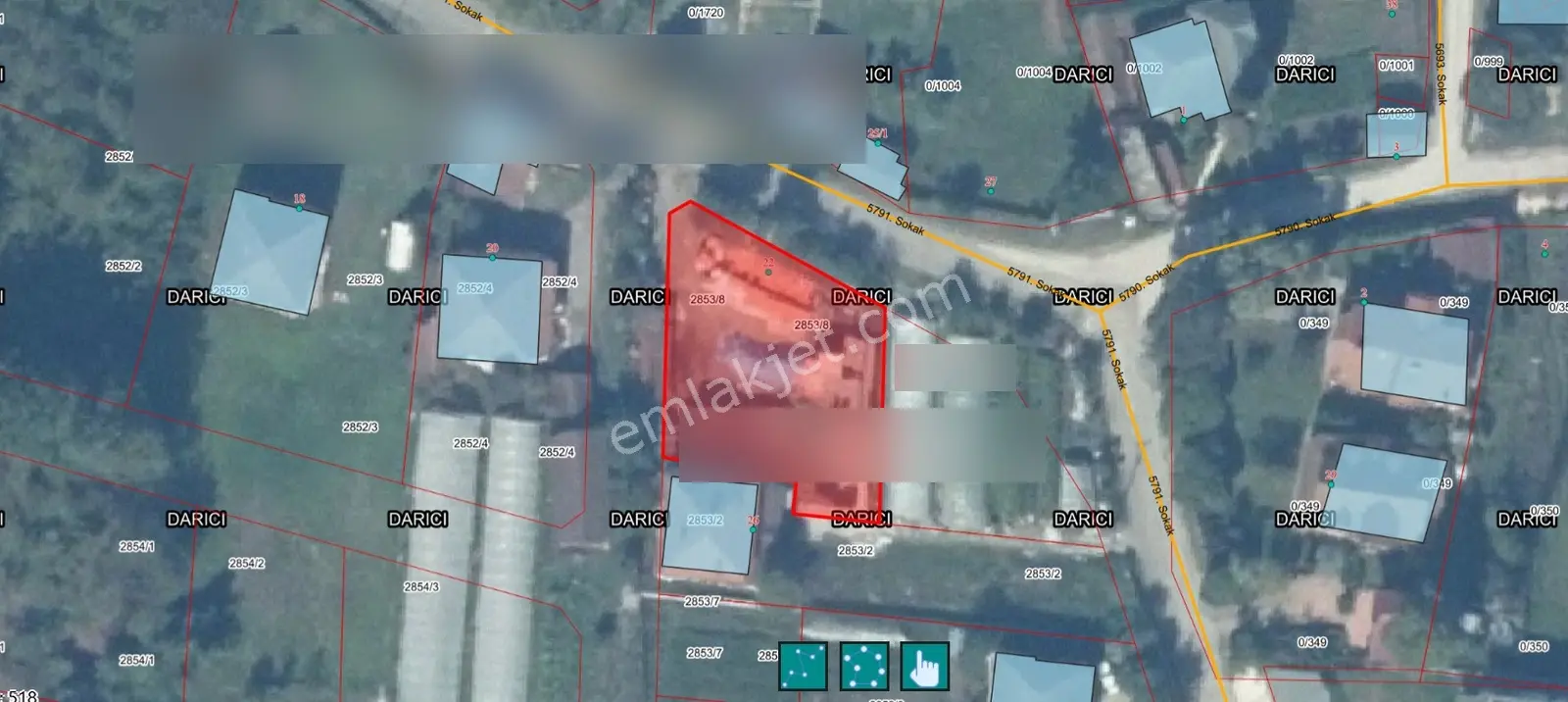 Turgutlar Emlak ' Tan Darıcı Mah . 882,62 M2 Satılık Arsa — fotoğraf 3