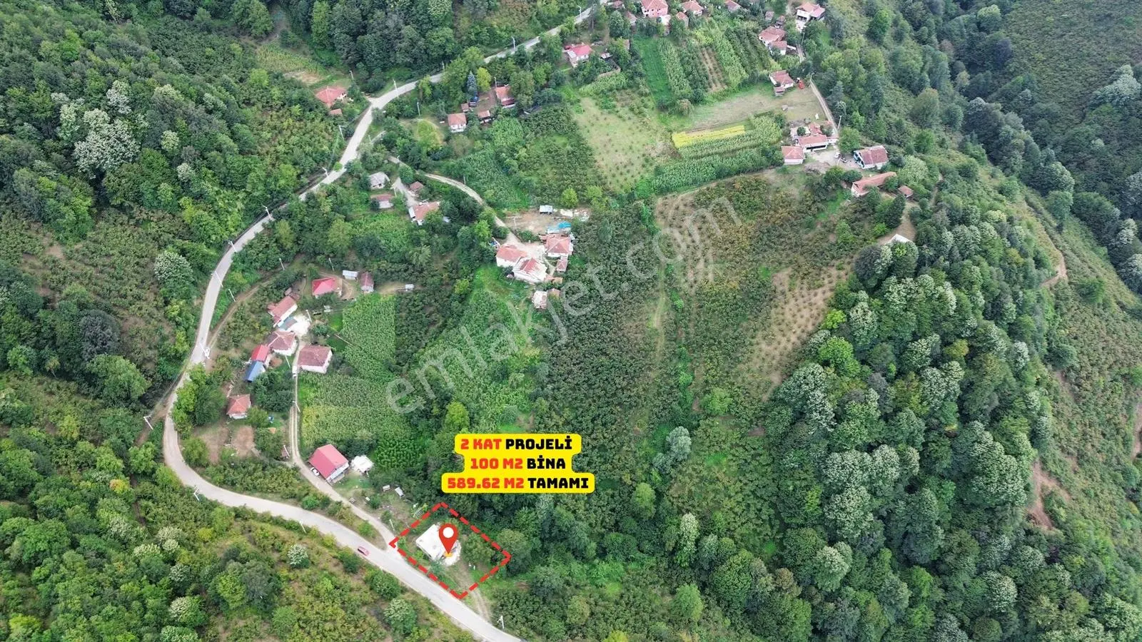 Gölyaka Saçmalıpınar 2 Kat Projeli Satılık Ev Ve 589 M2 Arsası — fotoğraf 3