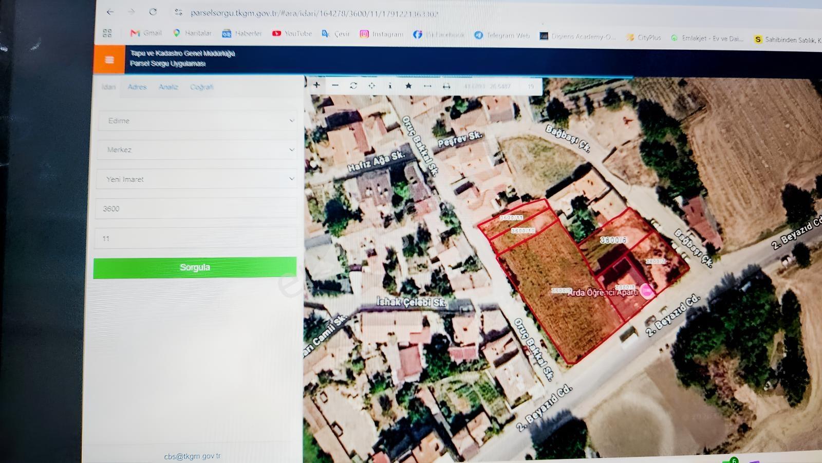 Edirne Yeni İmaret'de Milli Sarayların Yanında Satılık Arsa — fotoğraf 2