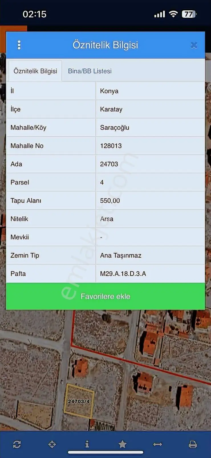 Saraçoğlun'da İmam Hatip Okuluna Yakın Çapı Harika 550'm2 Arsa — fotoğraf 5