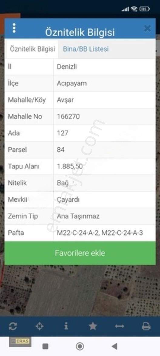 Acıpayam Avşar'da Satılık Üzüm Bağı — fotoğraf 3