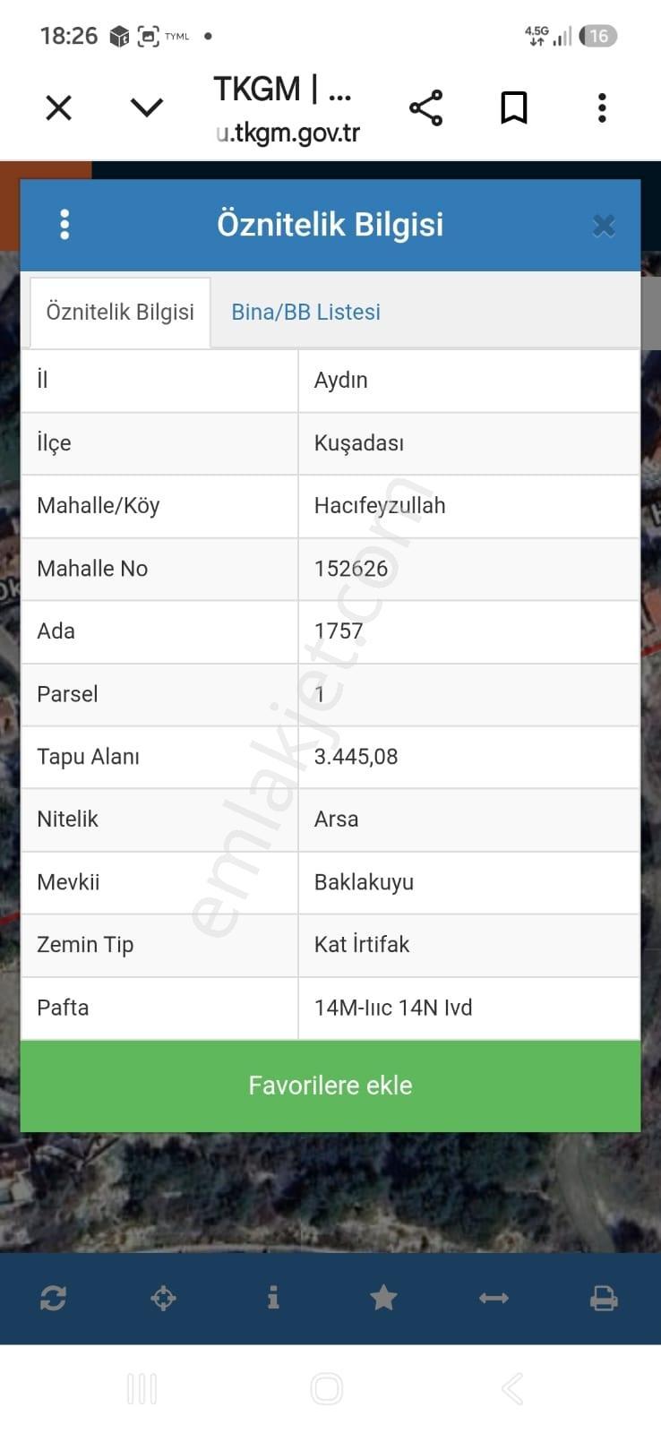 Kuşadası Karaova 1757 Ada 1 Parsel 165 M2 Konut Imarlı Arsa — fotoğraf 2