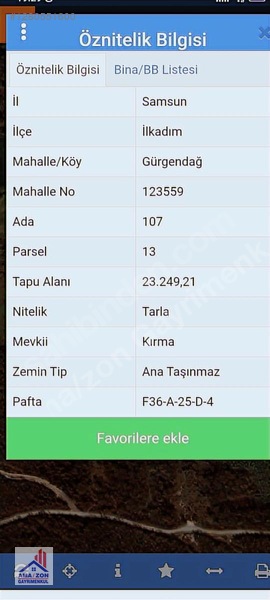 Ali Erişgin'den Satılık (23249m2) Tarla İlkadım Gürgendağ Mah'de — fotoğraf 6