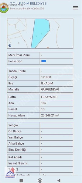 Ali Erişgin'den Satılık (23249m2) Tarla İlkadım Gürgendağ Mah'de — fotoğraf 10