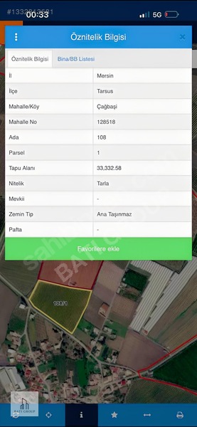 Tarsus Yeni Havalimanı Yanında 168 Dönüm Tek Tapu Satılık Bahçe — fotoğraf 7