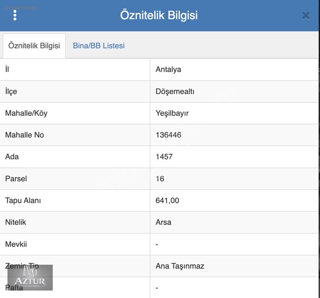 Döşemealtı Yeşilbayır'da 641m2 Ormana Cephe Satılık İmarlı Arsa — fotoğraf 2