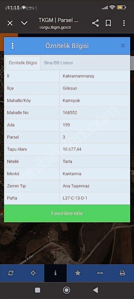 Tok Emlak'tan Kamışçık Mahallesinde Satılık Tarla — fotoğraf 3