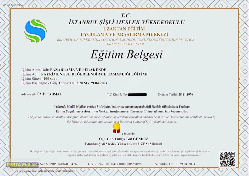 Tokat Niksar Merkez De Bina Tapu Sahibi Perta Emlak Ümit Tahmaz — fotoğraf 23