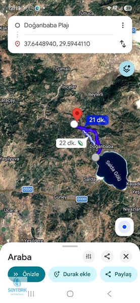 Soytürk'den Çardak Söğütlü Mahallesınde 1312 M2 Arazi — fotoğraf 3