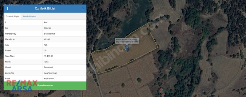 Bolu Göynük Bozcaarmut Köyünde Fırsat Arazi!!! — fotoğraf 2