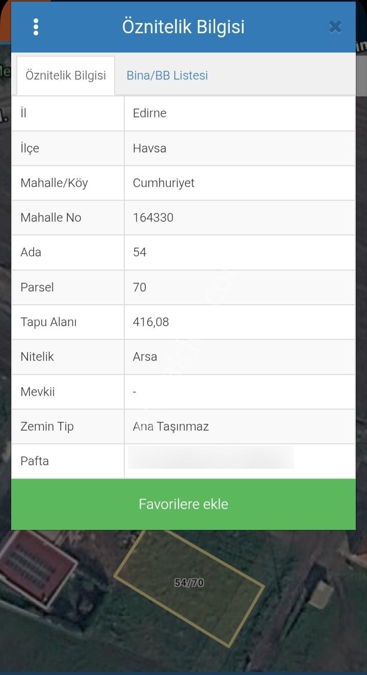 Edirne Havsa Merkz Cumhuriyet Mah.3kat Konut İmarlı Satılık Arsa — fotoğraf 17