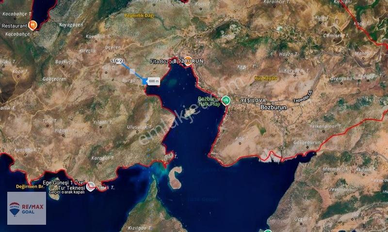 Marmaris Bozburun Uçören Mevkii'nde 364 M2 Fırsat Arazi — fotoğraf 3