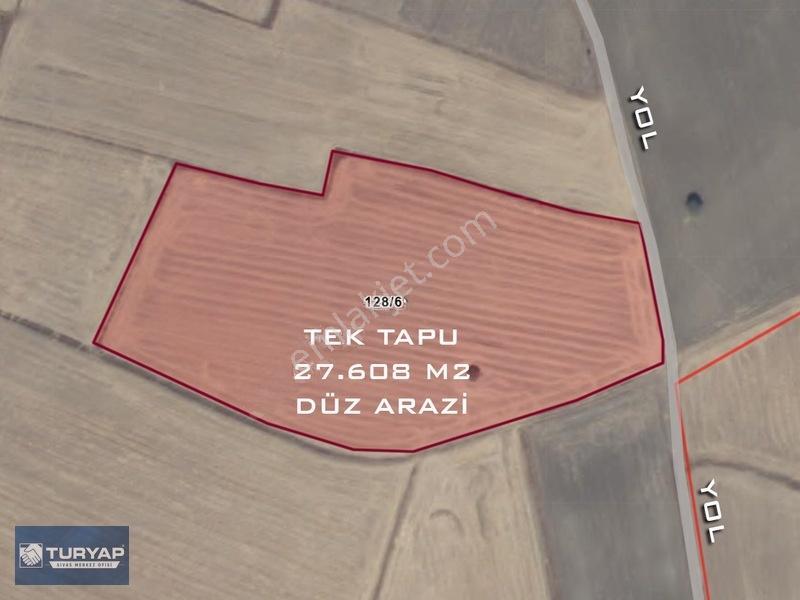 Tutmaç Köyünde Yolu Olan Tek Tapu 27.608 M2 Satılık Düz Tarla
