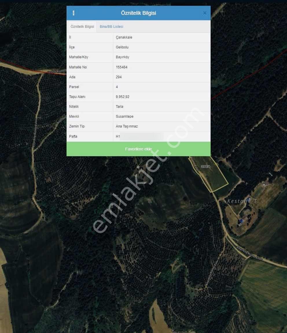 Bayırköyde %5 İmarlı Resmi Yollu Tek Tapu 9952 M2 Satılık Arsa — fotoğraf 4