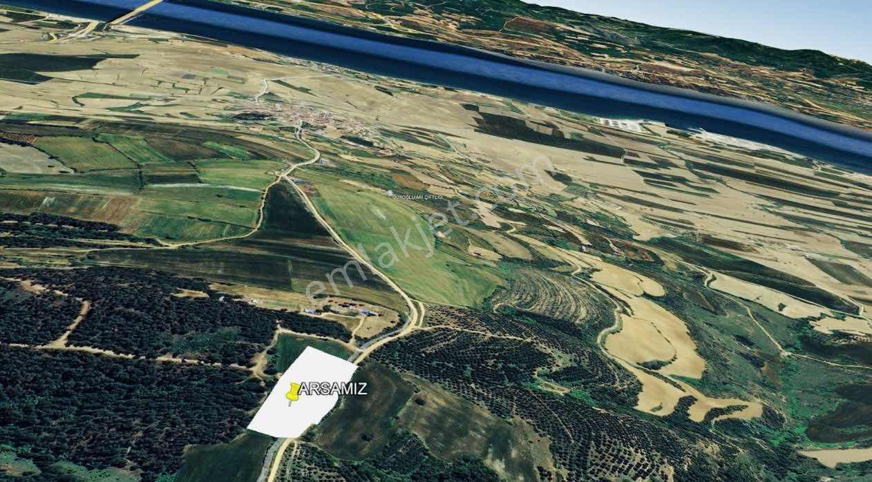 Bayırköyde %5 İmarlı Resmi Yollu Tek Tapu 9952 M2 Satılık Arsa — fotoğraf 5