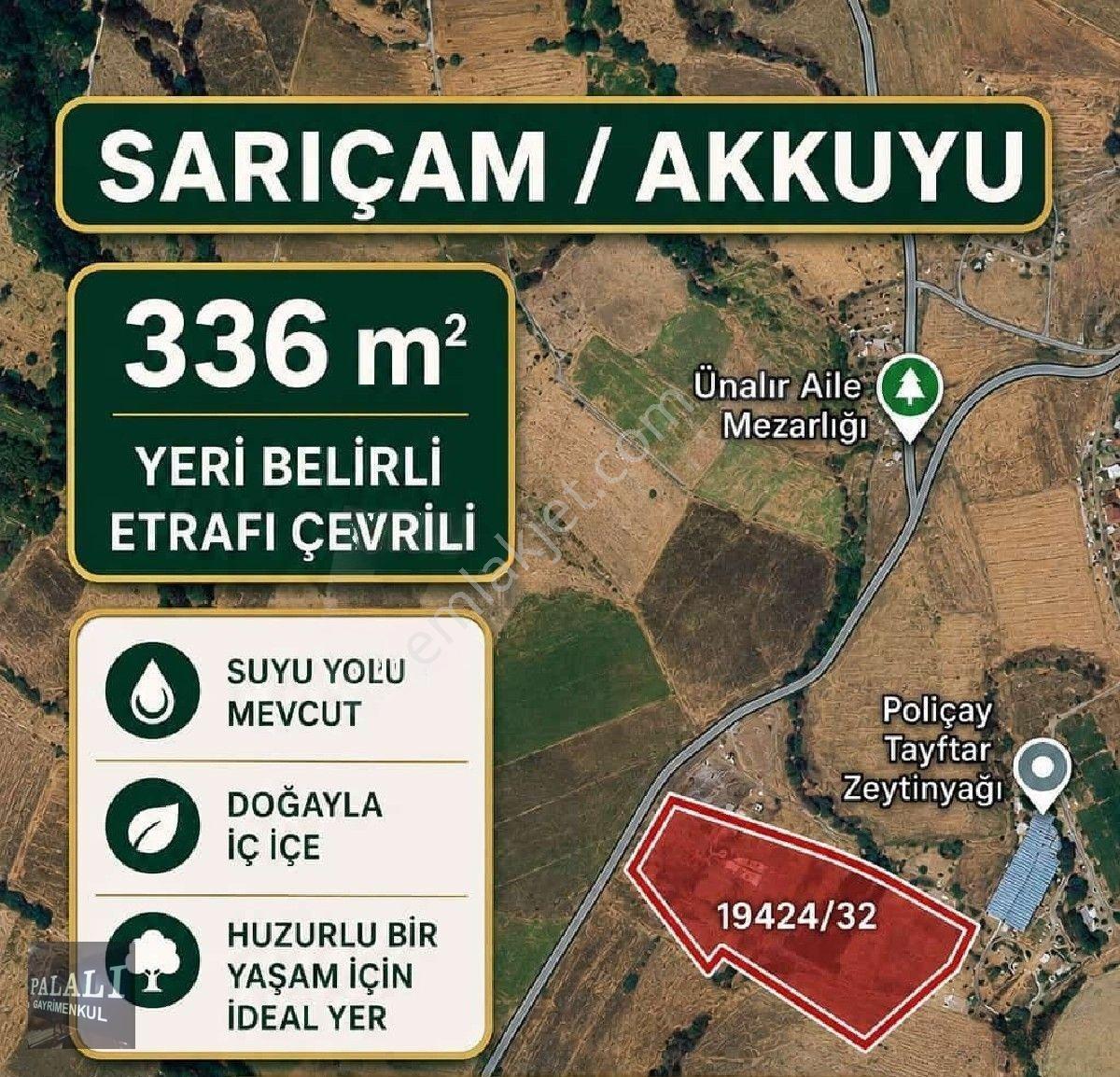 Adana Sarıçam Akkuyuda 336 M2 Hisseli Tarla Hisse Si Yeri Çevrili