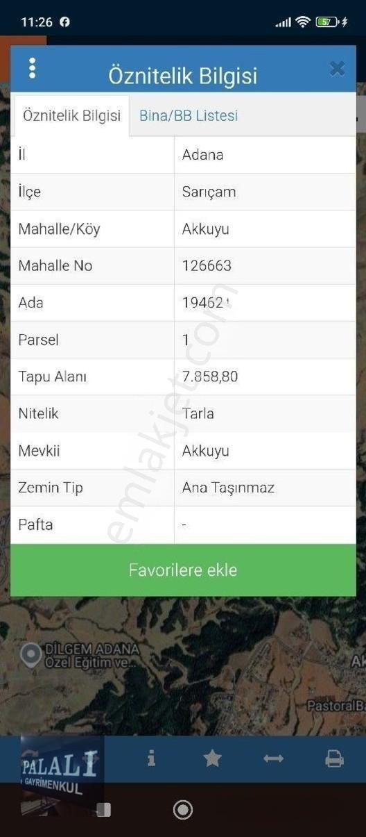 Adana Akkuyuda Erkan Kolej Arkası Yeri Belli 361 M2 1+1 Daire Takas Yapılır İmar Pilan İçinde — fotoğraf 2
