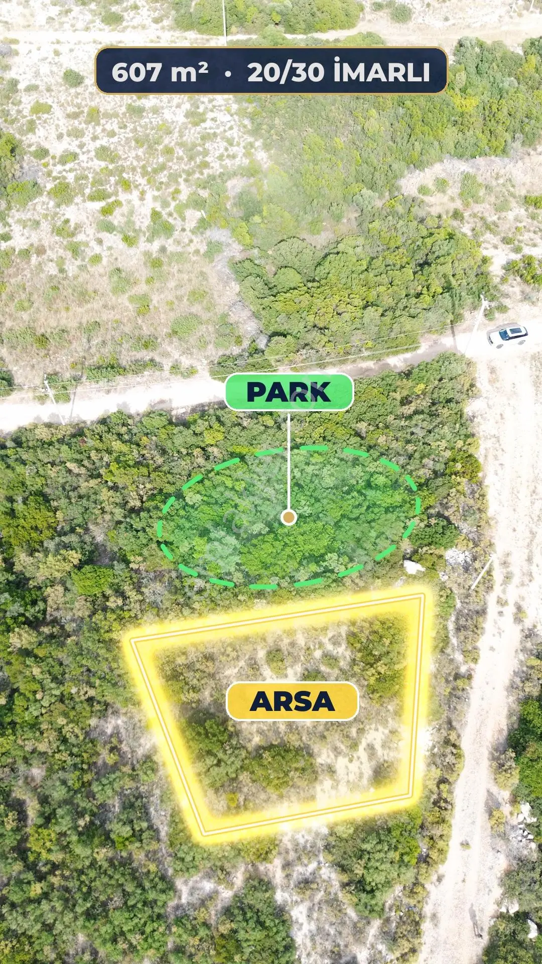 Didim Seyrantepe'De Bafa Gölü Manzaralı 607 M² 20/30 İmarlı Arsa