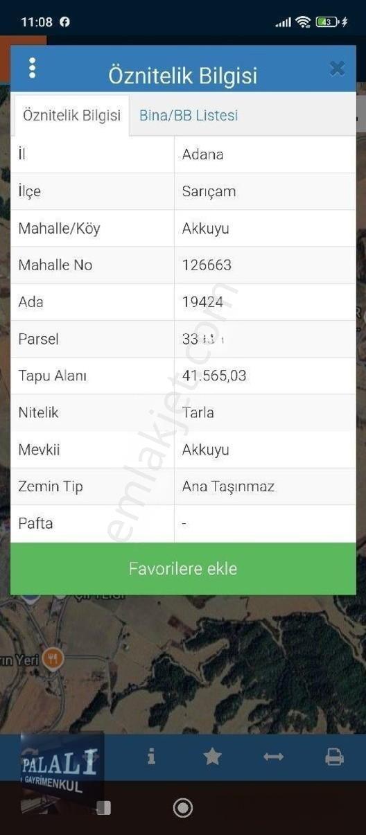Adana Sarıçam Akkuyu Bölgesi İmar Planı İçinde Cadde Üzeri Hisseli Arsa — fotoğraf 2