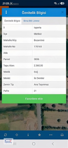 Bozanönünde Satılık Tarla