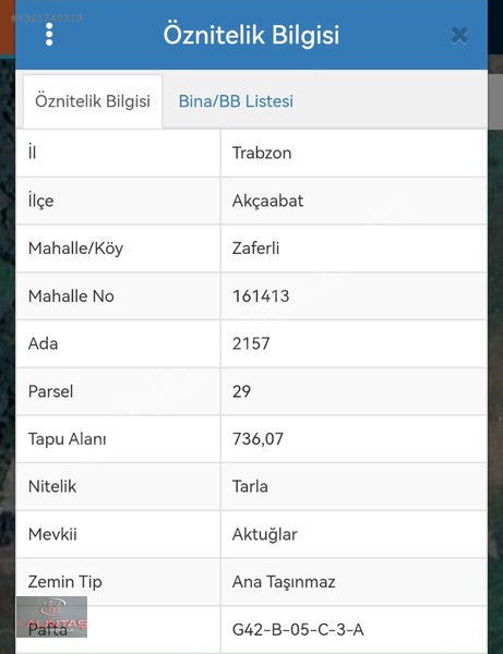 Akçaabat Zaferli Mah. Satılık Arazi 736 Metrekare — fotoğraf 2