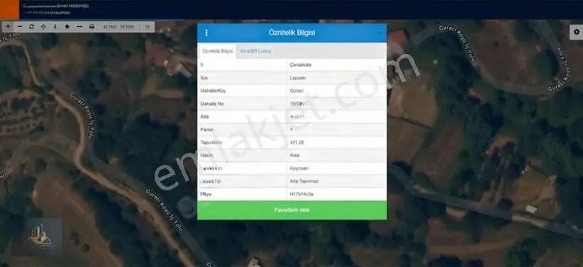 Çanakkale Lapsekide Satılık 421 M2 İmarlı Takasa Açık Arsa — fotoğraf 4