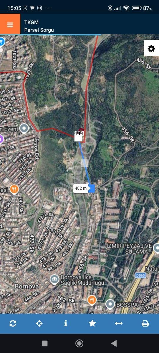 İzmir Bornova Eğridere Mevkii Satılık 3200 M2 Zeytinlik — fotoğraf 2