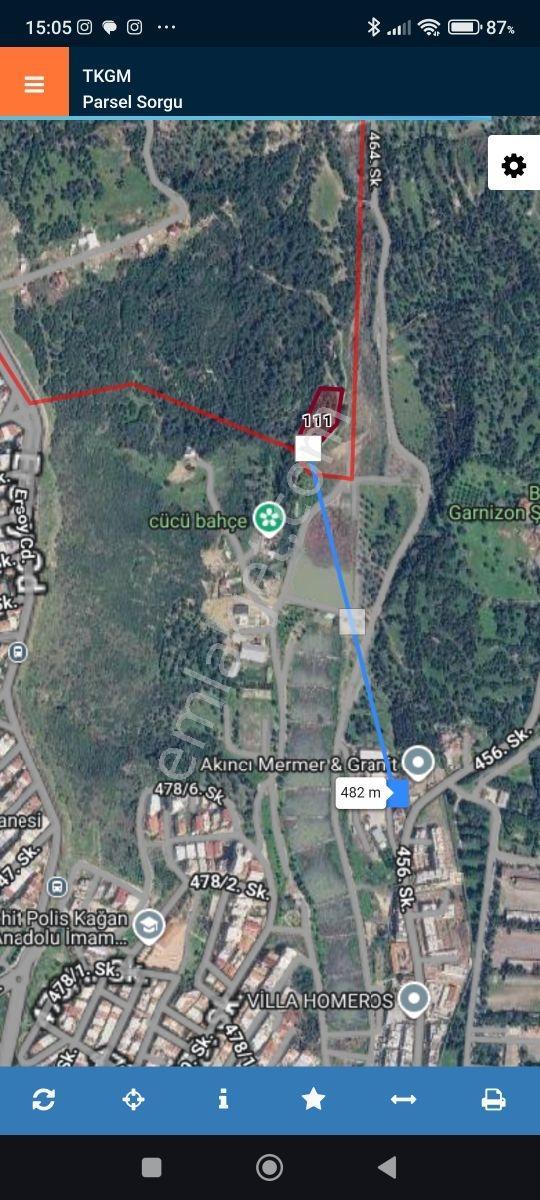 İzmir Bornova Eğridere Mevkii Satılık 3200 M2 Zeytinlik — fotoğraf 3