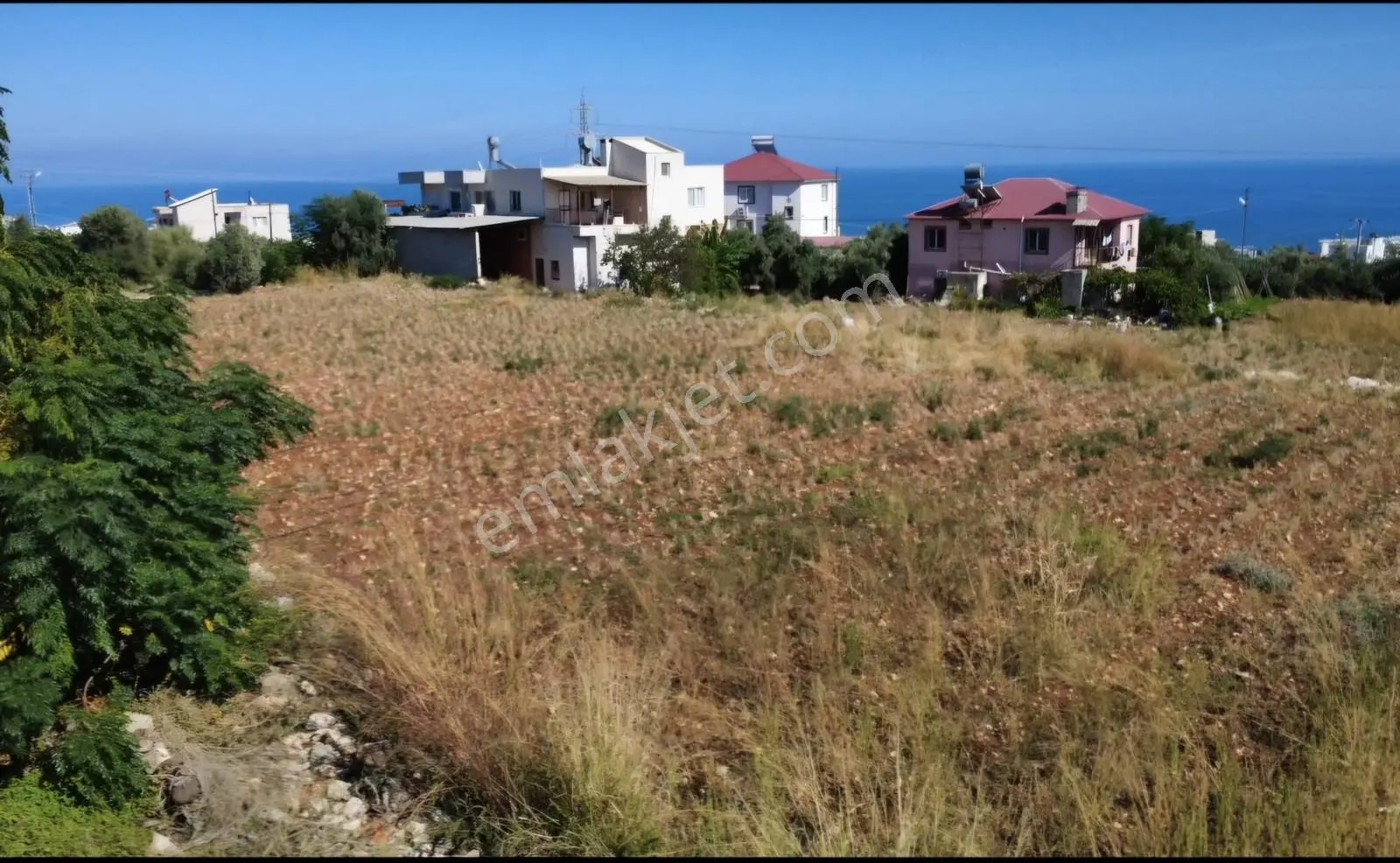 Erdemli Tırtar Satılık Villa İmarlı 2 Dönüm Deniz Manzaralı Arsa