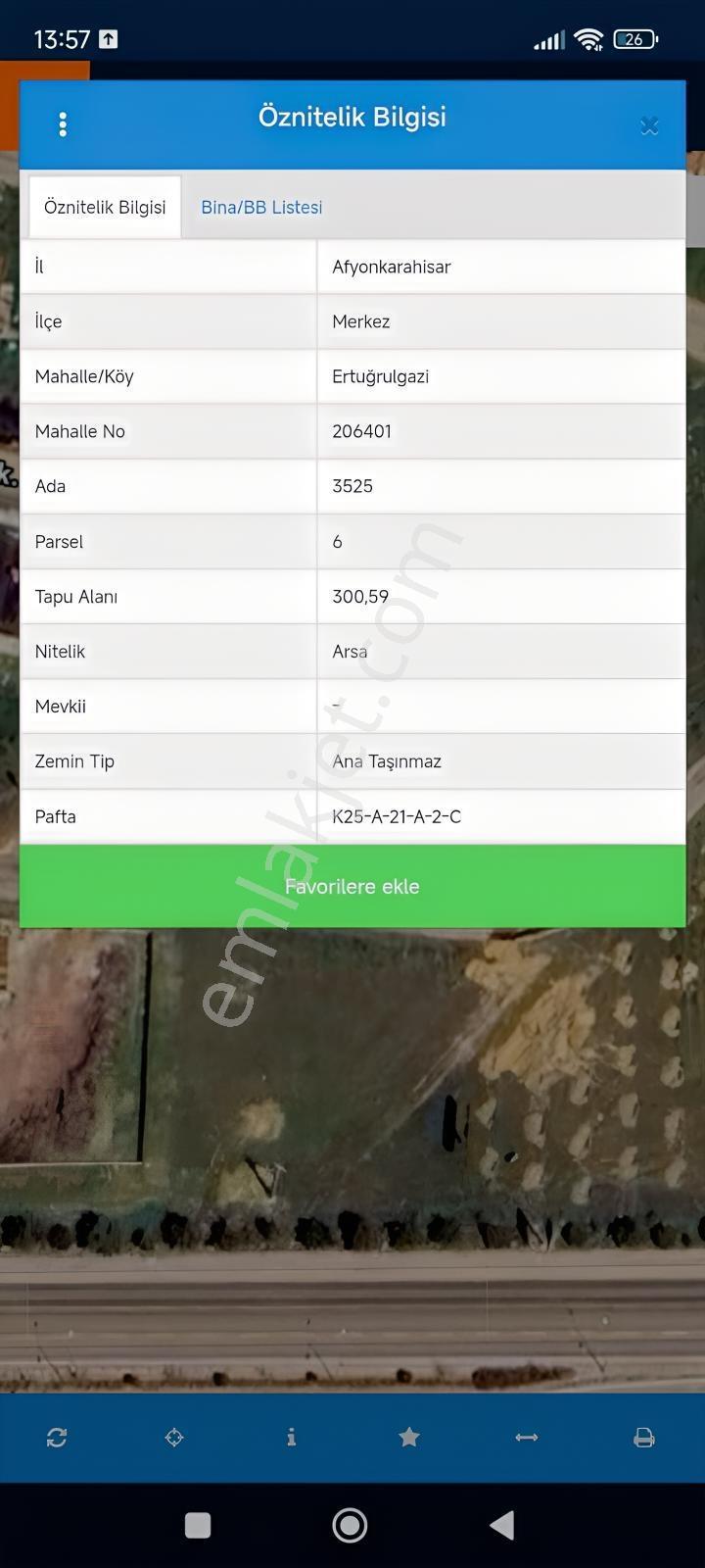 Satılık ! Ertuğrulgazi Mh. Park Manzaralı 300'Lük Arsa