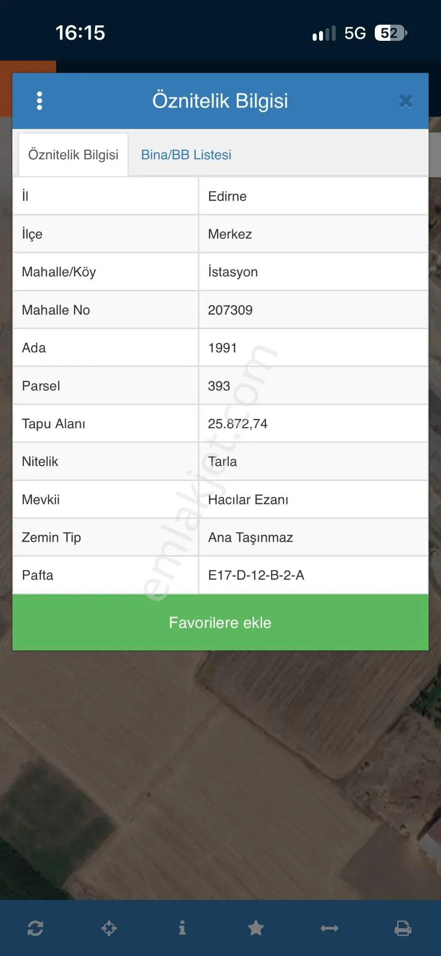 Edirne İstasyon Mah. İmara Sınır 25.800 M² Tarla | Ev + Garaj + Misafir Evi — fotoğraf 3