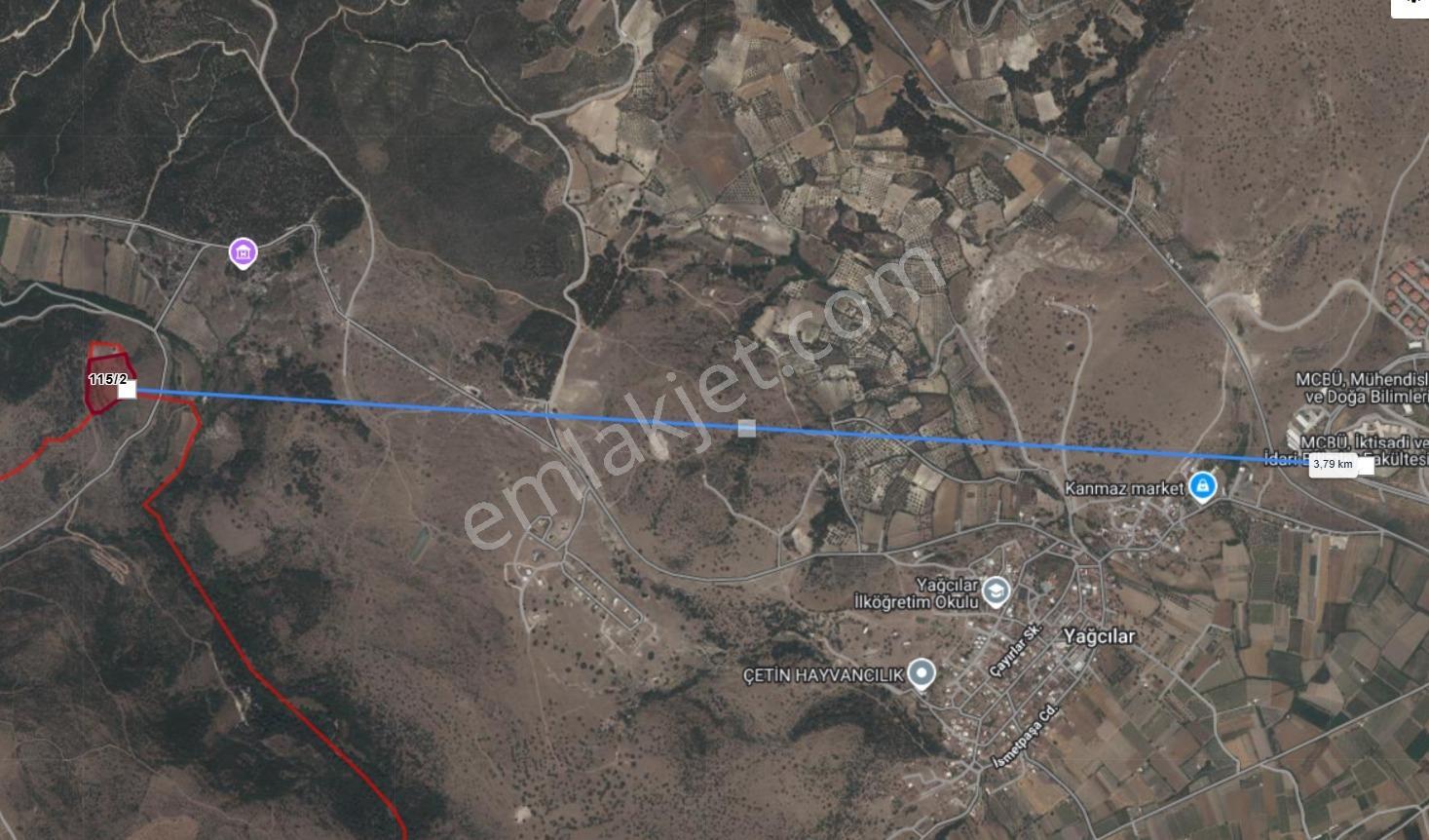 Manisa Yunusemre Satılık Tarla Şamar Mahallesinde 19.837 M^2 — fotoğraf 2