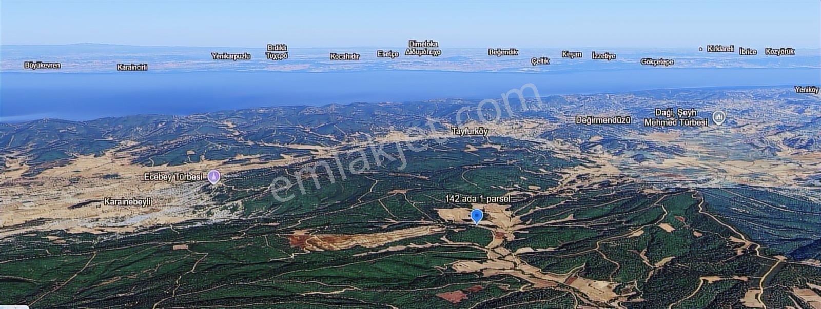 Çanakkale Ilgardere Yatırımlık Ve Verimli 9.372 M2 Satılık Tarla